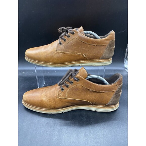 Bull Boxer Brown Leather Ethyn Oxfords Mens US Size 10 EUR Size 43 - Picture 2 of 8